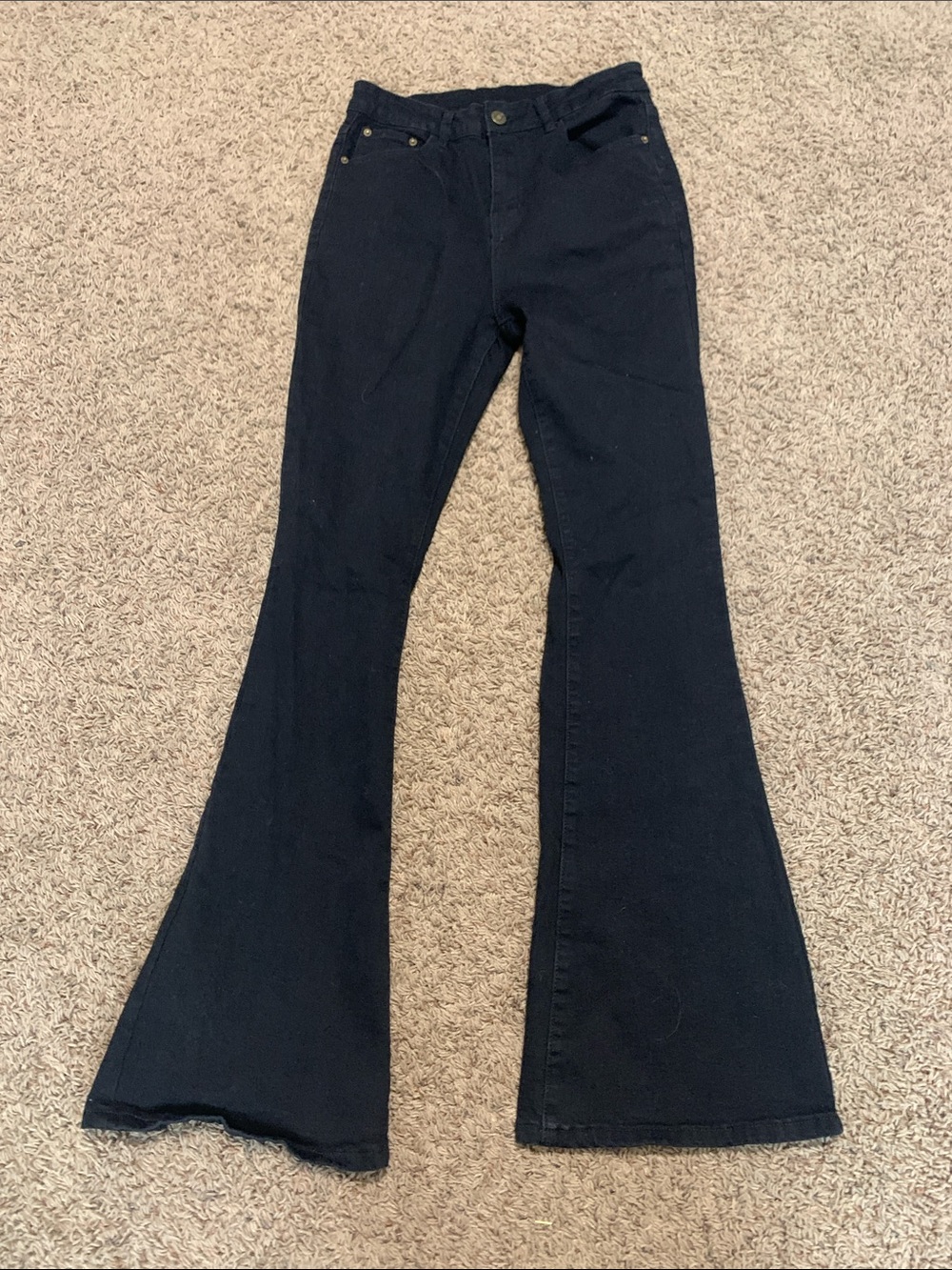 High-Rise Black Flared Women’s Jeans